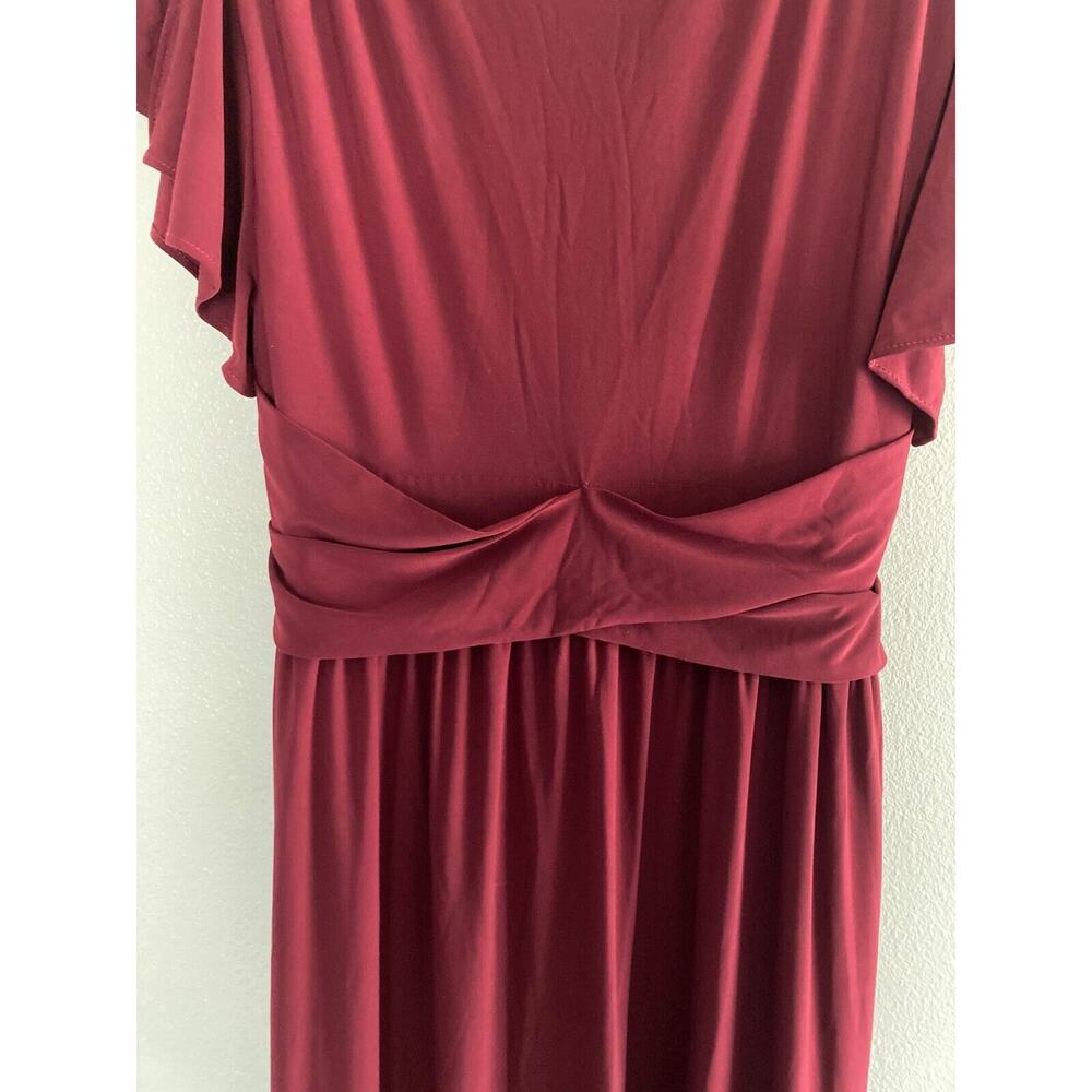 BHLDN Dress Mendoza Maxi Red Burgundy Women 14‎ Formal Wedding Holiday Modest - Picture 8 of 15